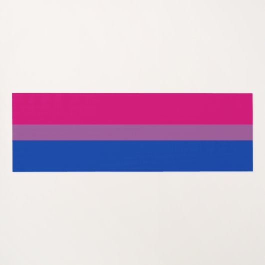 Bisexual Pride (Bi-vlag) Yogamat (Achterkant (horizontaal))