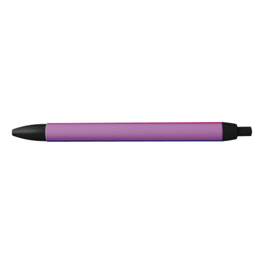 Bisexual Pride (Bi-vlag) Zwarte Inkt Pen (Voorkant)