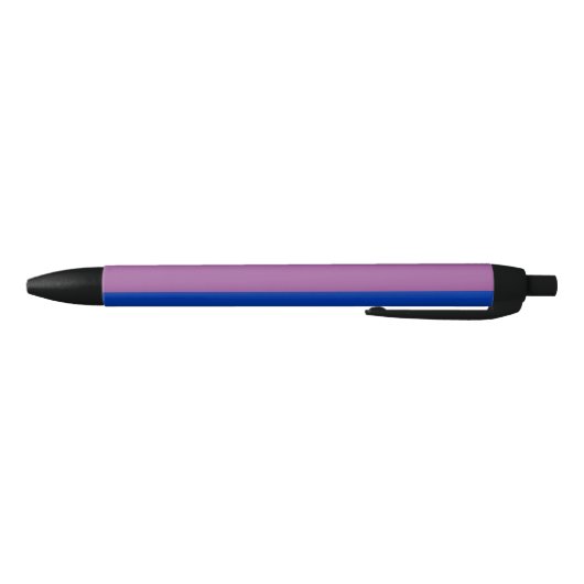 Bisexual Pride (Bi-vlag) Zwarte Inkt Pen (Bodem)