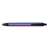 Bisexual Pride (Bi-vlag) Zwarte Inkt Pen (Achterkant)