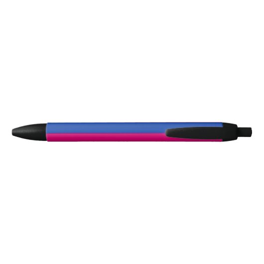 Bisexual Pride (Bi-vlag) Zwarte Inkt Pen (Achterkant)