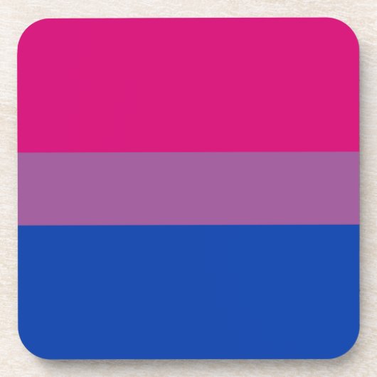 Bisexual Pride! Bier Onderzetter (Voorkant)