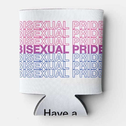 Bisexual Pride Blikjeskoeler (Voorkant)