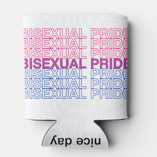 Bisexual Pride Blikjeskoeler (Achterkant)