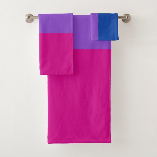 Bisexual Pride, Bold Stripes, LGBTQ PRIDE Bad Handdoek (Insitu)