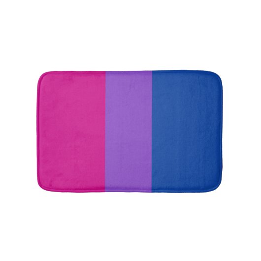 Bisexual Pride, Bold Stripes, LGBTQ PRIDE Badmat (Voorkant)