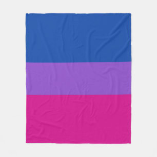 Bisexual Pride, Bold Stripes, LGBTQ PRIDE Fleece Deken