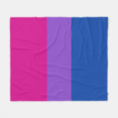 Bisexual Pride, Bold Stripes, LGBTQ PRIDE Fleece Deken (Voorkant (Horizontaal))