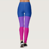 Bisexual Pride, Bold Stripes, LGBTQ PRIDE Leggings (Achterkant)