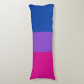 Bisexual Pride, Bold Stripes, LGBTQ PRIDE Lichaamskussen (Voorkant Verticaal)