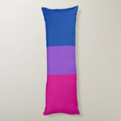 Bisexual Pride, Bold Stripes, LGBTQ PRIDE Lichaamskussen (Achterkant (Verticaal))