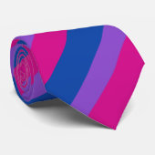 Bisexual Pride, Bold Stripes, LGBTQ PRIDE Stropdas (Opgerold)