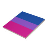 Bisexual Pride, Bold Stripes, LGBTQ PRIDE Tegeltje (Zijkant)