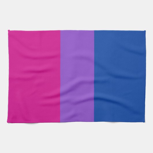 Bisexual Pride, Bold Stripes, LGBTQ PRIDE Theedoek (Horizontaal)