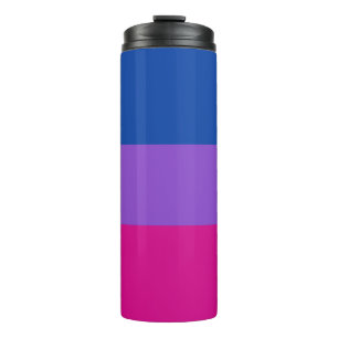 Bisexual Pride, Bold Stripes, LGBTQ PRIDE Thermosbeker