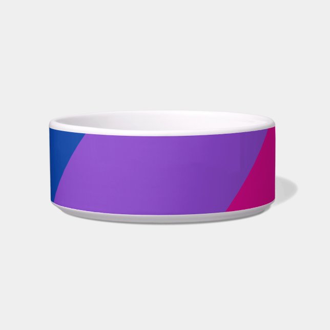 Bisexual Pride, Bold Stripes, LGBTQ PRIDE Voerbakje (Voorkant)