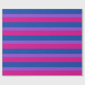Bisexual Pride, Bold Stripes, LGBTQ PRIDE Wrapping Cadeaupapier (Vlak)