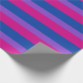 Bisexual Pride, Bold Stripes, LGBTQ PRIDE Wrapping Cadeaupapier (Hoek)