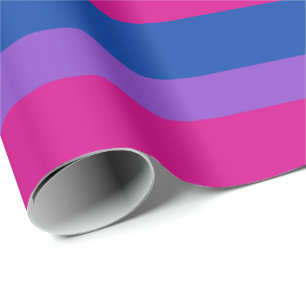 Bisexual Pride, Bold Stripes, LGBTQ PRIDE Wrapping Cadeaupapier