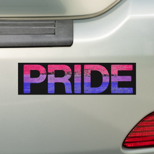 Bisexual Pride Bumpersticker (Op auto)