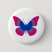 Bisexual Pride Butterfly Ronde Button 5,7 Cm (Voorkant)