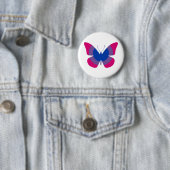 Bisexual Pride Butterfly Ronde Button 5,7 Cm (In situ)