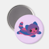 Bisexual Pride Cat Magnet (Voorkant / Achterkant)