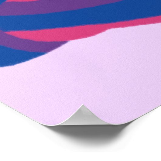 Bisexual Pride Cat Poster (Hoek)