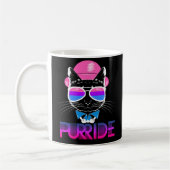 Bisexual Pride Cat Purride Funny Coffee Mok LGBTQ (Links)