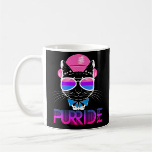 Bisexual Pride Cat Purride Funny Coffee Mok LGBTQ