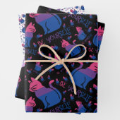 Bisexual Pride Cat - Wees jezelf Inpakpapier Vel (In situ)