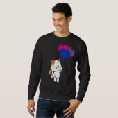 Bisexual Pride Cats Cat Pet Owner Graphic Trui (Voorkant volledig)