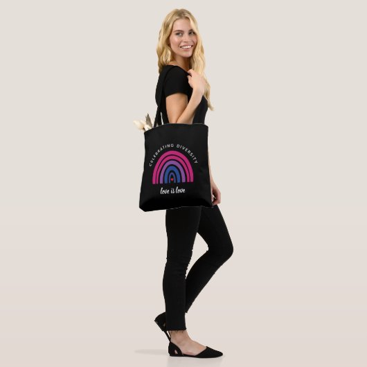 Bisexual Pride Celebrity Diversity Love is Love Tote Bag (Op model)