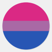 Bisexual Pride Circle Sticker (Voorkant)