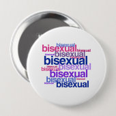 BISEXUAL PRIDE CLUSTER -.png Ronde Button 4,0 Cm (Voorkant /achterkant)