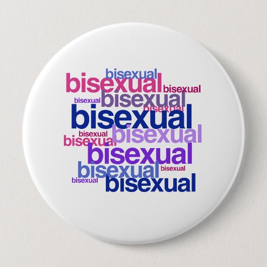BISEXUAL PRIDE CLUSTER -.png Ronde Button 4,0 Cm (Voorkant)