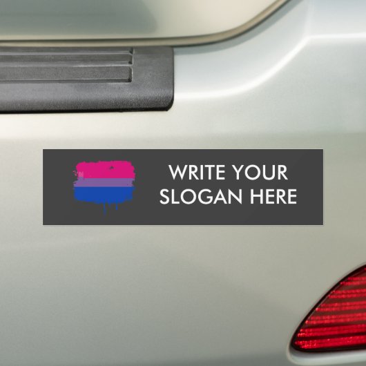 Bisexual Pride Colors Bumpersticker (Op auto)