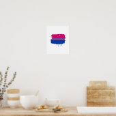 Bisexual Pride Colors Poster (Keuken)