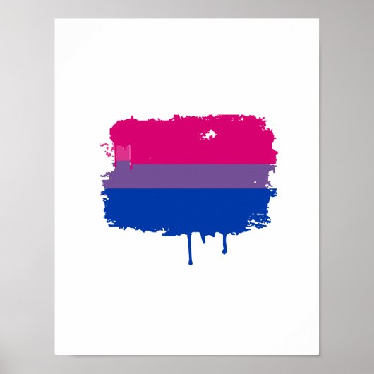 Bisexual Pride Colors Poster (Voorkant)