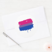 Bisexual Pride Colors Ronde Sticker (Envelop)