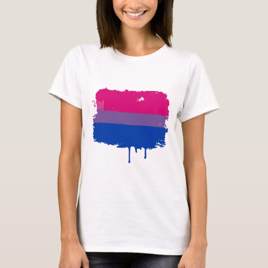 Bisexual Pride Colors T-shirt (Voorkant)