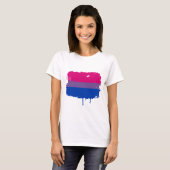Bisexual Pride Colors T-shirt (Voorkant volledig)