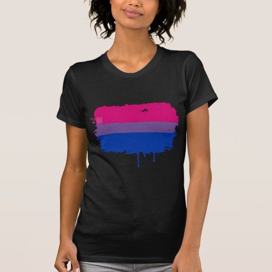 Bisexual Pride Colors T-shirt (Voorkant)