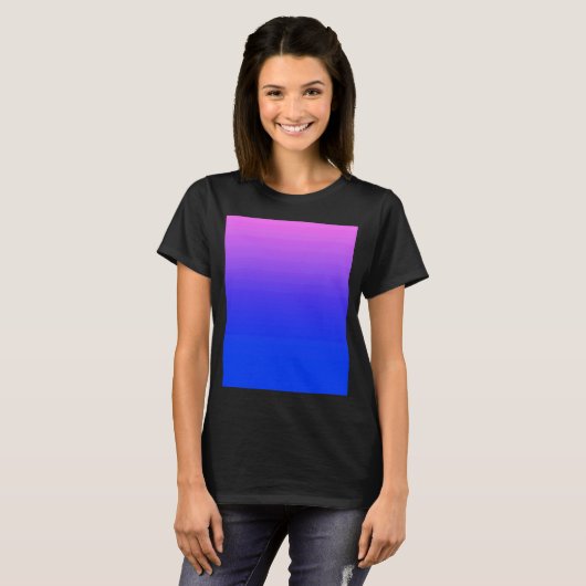 Bisexual Pride Colors T-shirt (Voorkant volledig)