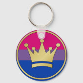 Bisexual Pride Crown Sleutelhanger (Voorkant)
