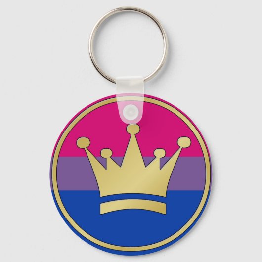 Bisexual Pride Crown Sleutelhanger (Voorkant)