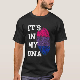 Bisexual Pride DNA Thumbmark Bisexual Flag Bisexua T-shirt