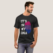 Bisexual Pride DNA Thumbmark Bisexual Flag Bisexua T-shirt (Voorkant volledig)
