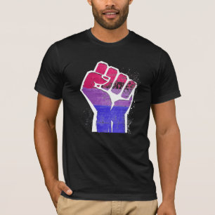 Bisexual Pride Fist T-shirt