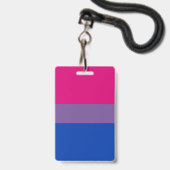 Bisexual Pride Flag Badge (Voorzijde met lanyard)